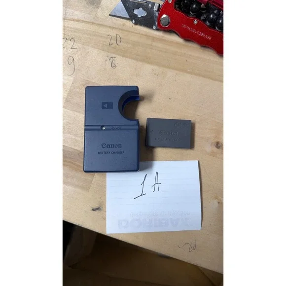 Canon CB-2LS Battery Charger and NB-1LH Lithium Ion Battery Pack Set Genuine