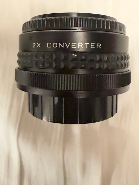 Canon Black Manual converter 2X Prime Camera Lens
