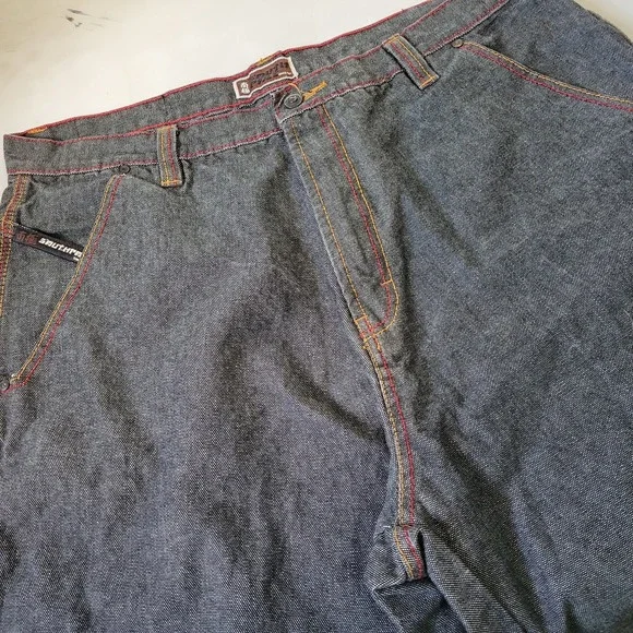 Vintage Southpole Men's 42x12 Gray Denim Hip Hop 90's‎ Shorts