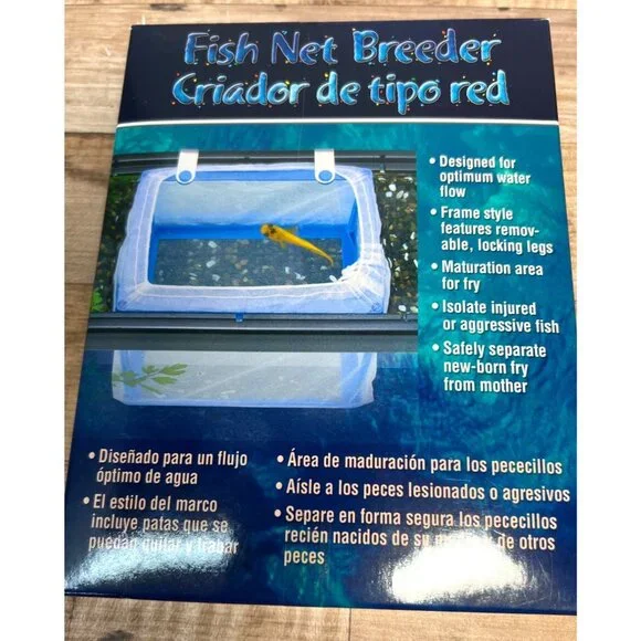 Fish Net Breeder With Frame Style Features For Aquarium Fry Separation