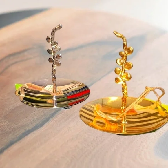 Bauhunia Jewelry Dish Choose Nickel or Brass