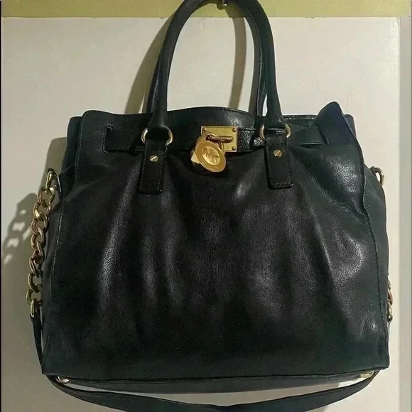 Michael kors Black leather satchel handbag