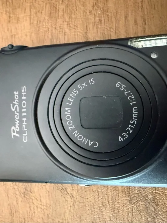Canon PowerShot ELPH 110 HS Compact Digital Camera - Black (2 extra batteries)