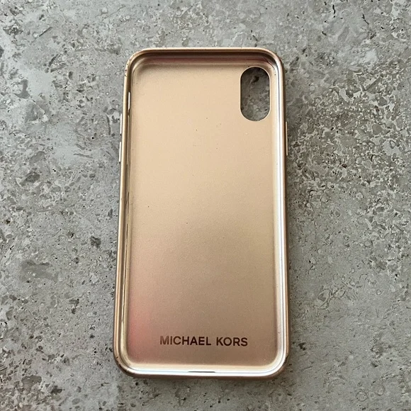 Michael Kors Rose Gold iPhone X Phone Case, Retail $100