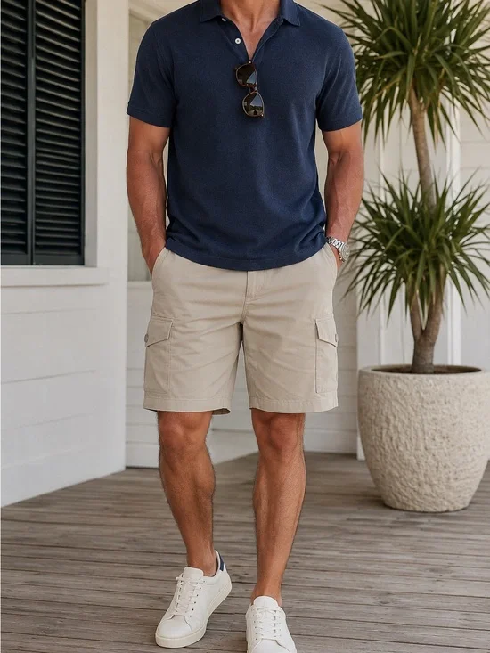 Boutique Coastal Linen Blend Button Front Top | Relaxed European Vacation Vibe