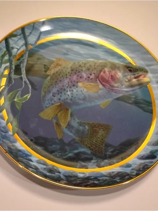 Field & Stream Rainbow Trout Collector’s Plate - Great Father’s Day Gift