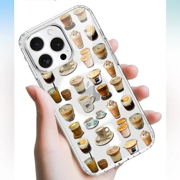iPhone 15 Phone Case Coffee Clear Cover