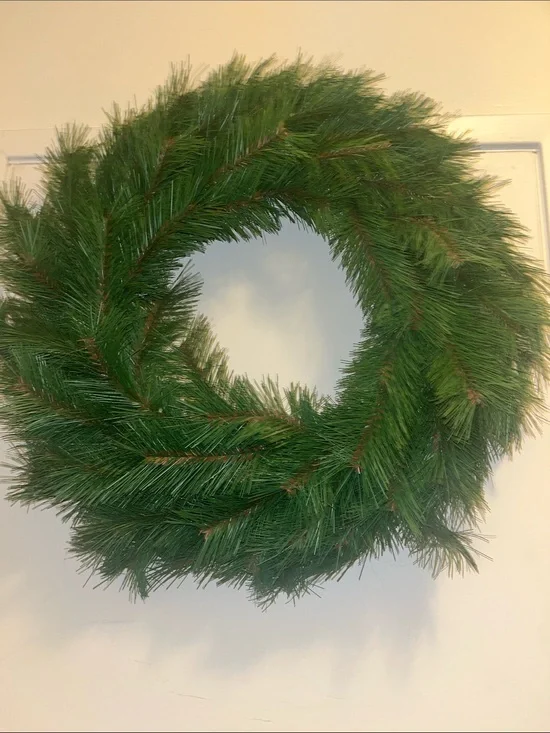 Evergreen Pine Holiday Wreath in Green - Unbranded