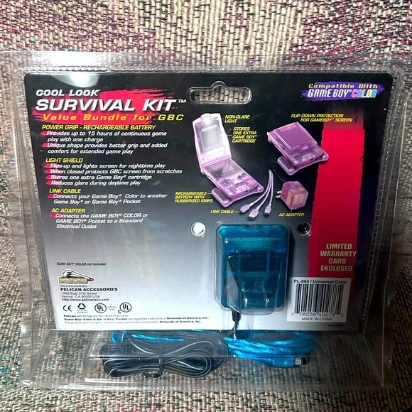 Nintendo Game Boy Color Survival Kit NWOT