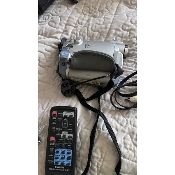Canon ZR45mc Camcorder Digital Video 360xzoom mini Cassette Remote Cords Sd Wow
