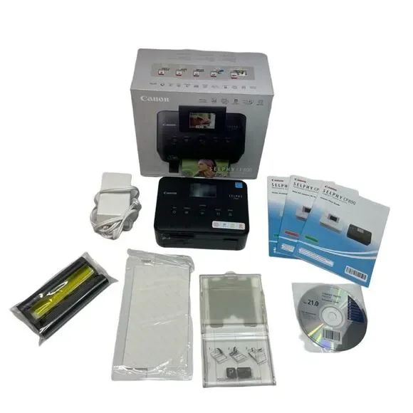 Canon Selphy CP800 Photo Printer with Ink & Paper