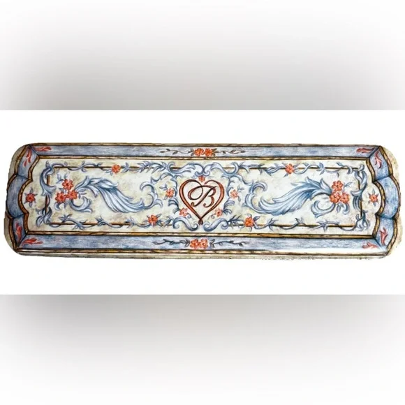 Brighton Jewelry Metal Tim Watch Box Only Classic Floral Style 9.5” x 3”