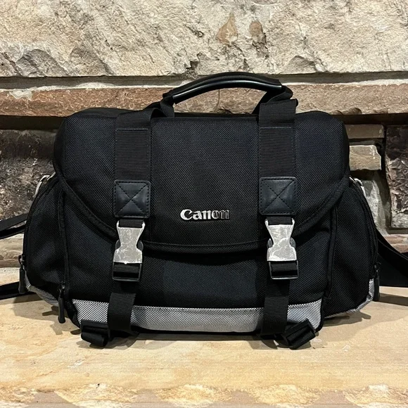 Canon Black and Gray Padded Camera Carrying Bag