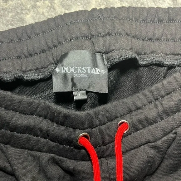Rockstar Original Flame Shorts Large – Bold Streetwear for the Fearless