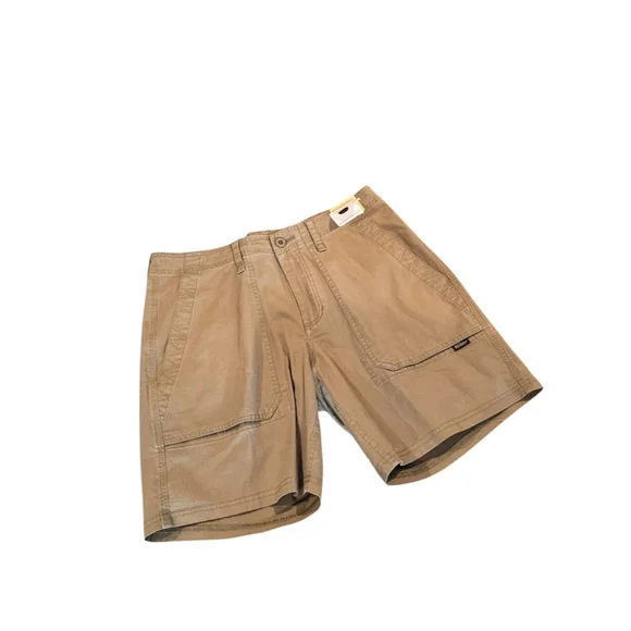 Men's Howler Brothers quonset camp Tan Cargo Shorts Waist 38 k22