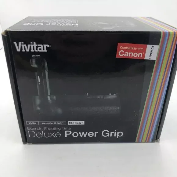 Vivitar Deluxe Power Grip for Canon 7D Mark II #VIV-PG-7DMII (SEE PHOTOS)