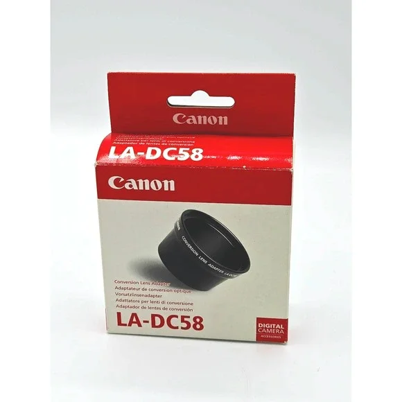 Canon LA-DC58 Conversion‎ Lens Adapter for Digital Camera Accessories