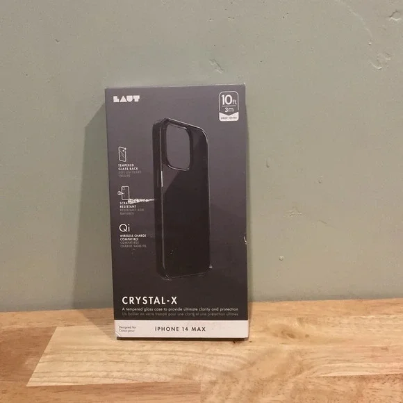 LAUT Crystal-X IPhone MAX 14 phone case. Tempered glass. Drop tested. NEW in box