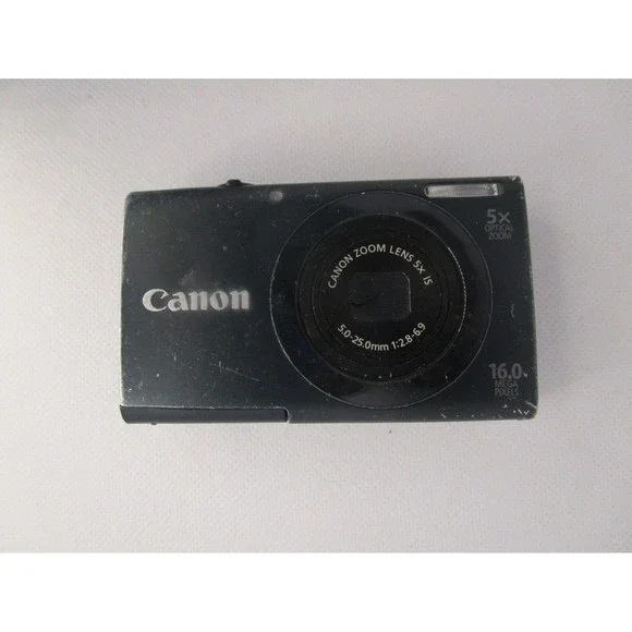 Canon PowerShot A3400 IS 16.0MP Digital Camera - Black! Does not work! for parts