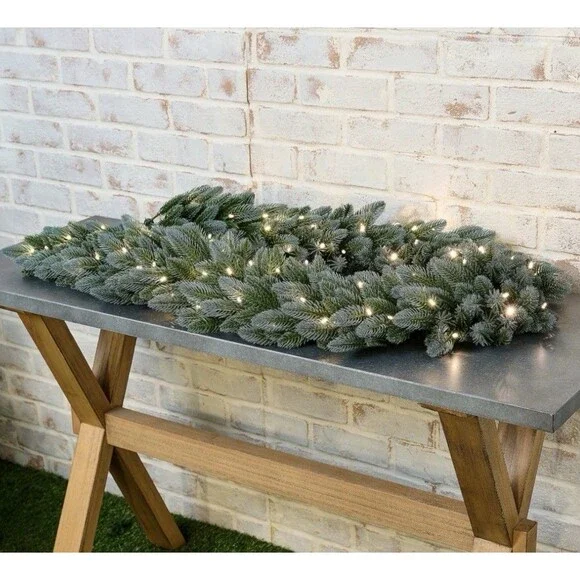 Bethlehem Lights Grand Radiance 6' Garland with 3-in-1 LEDs - Blue Spruce