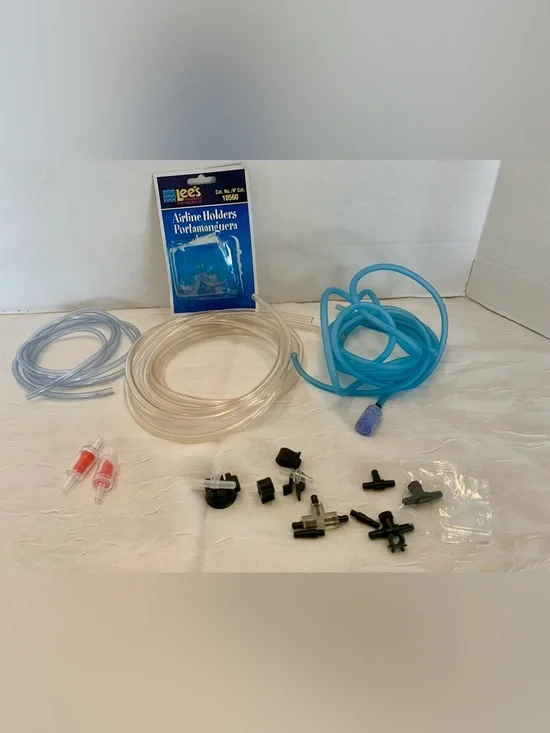 Air stone and wood filters for aquariums all included.