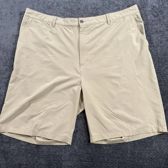 Adidas Men's Size 48 Beige Adi Golf Shorts Stretch Performance‎ Khaki Chino