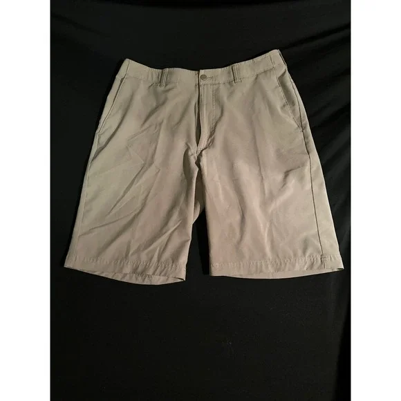 Ben Hogan Golf Shorts Men's 32 | Tan Solid Performance Moisture Wicking Khaki‎