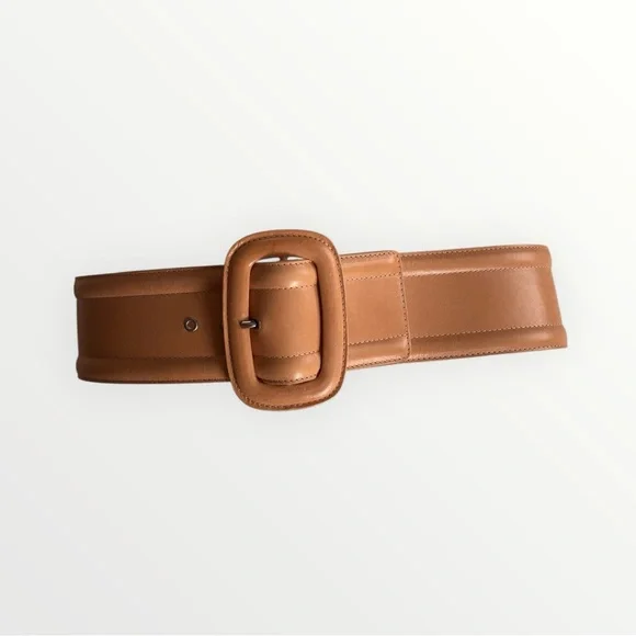 Michael Kors Leather Wide Belt Large