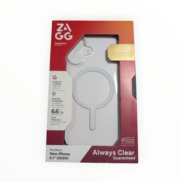 K2-X ZAGG Crystal Palace Magsafe Case for Apple iPhone 16 - Clear ⬇️‎