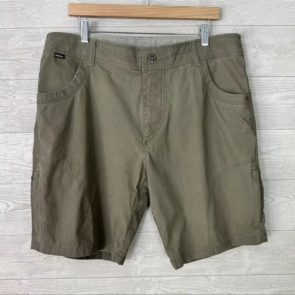 Kuhl Men’s Vintage Patina Dyed Shorts Army Green Size 38