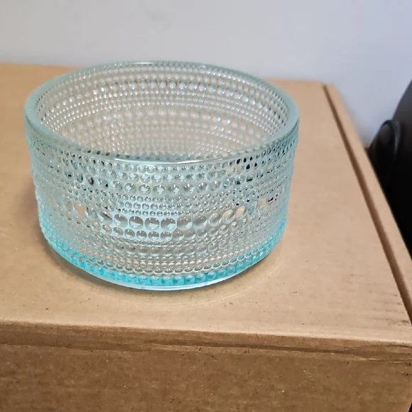 Elegant Blue Glass Bowl