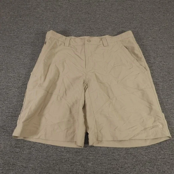 The North Face Shorts Mens 38 Beige Nylon Cargo Hiking Outdoor 10 Inseam Travel