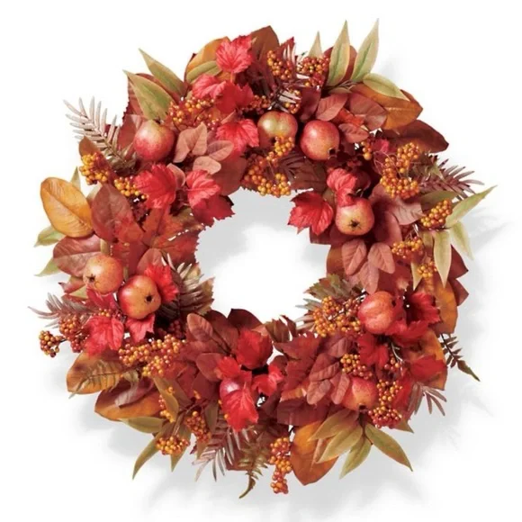 Frontgate Autumn Pomegranate Wreath - 28” - NWT