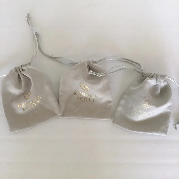 KENDRA SCOTT JEWELRY DUST BAGS SET OF THREE