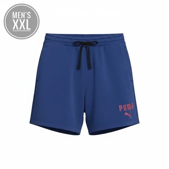 Puma Classics Play Paris Shorts Men's XXL Clyde Royal‎ Blue Fleece 628919-17 NEW