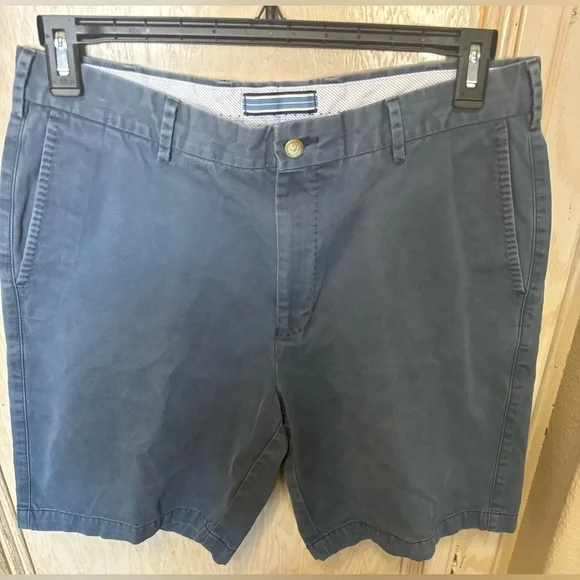 Peter Millar‎ Chino Shorts Men 34 Blue Pima Cotton