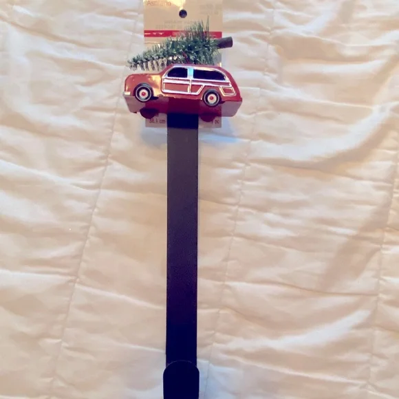 Christmas hanger for wreaths, stockings.