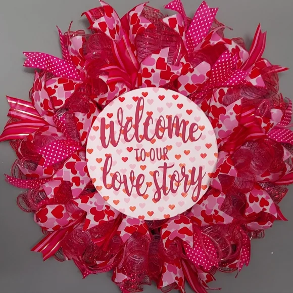 Valentine's Day Heart Wreath