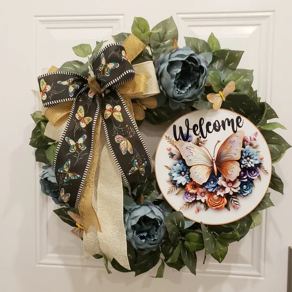 Wreath Making Kit Butterflies and Peony