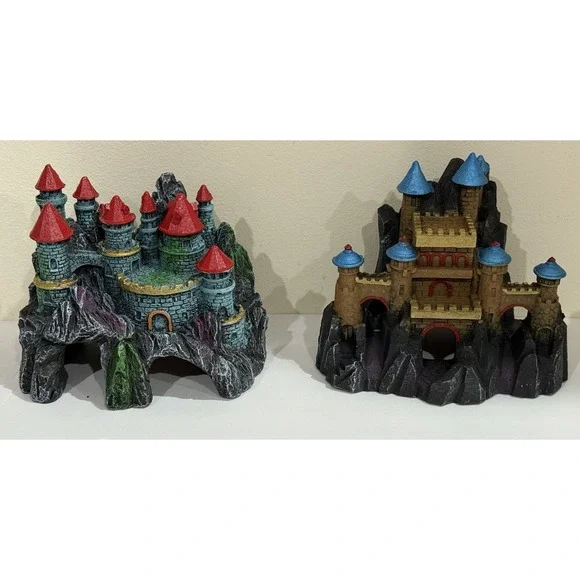 Fish Tank Castle Decoration Bundle Of 2