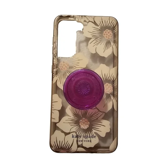 Kate Spade New York Hollyhock Floral Clear with Stones for Samsung Galaxy S21