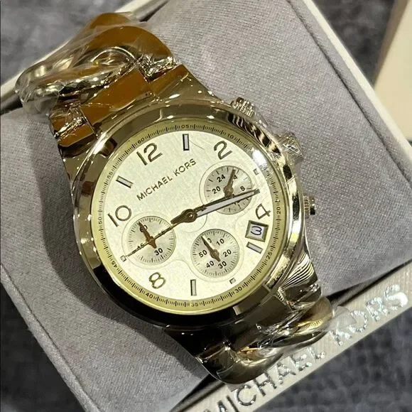 NIB Gold Runway Michael Kors Watch