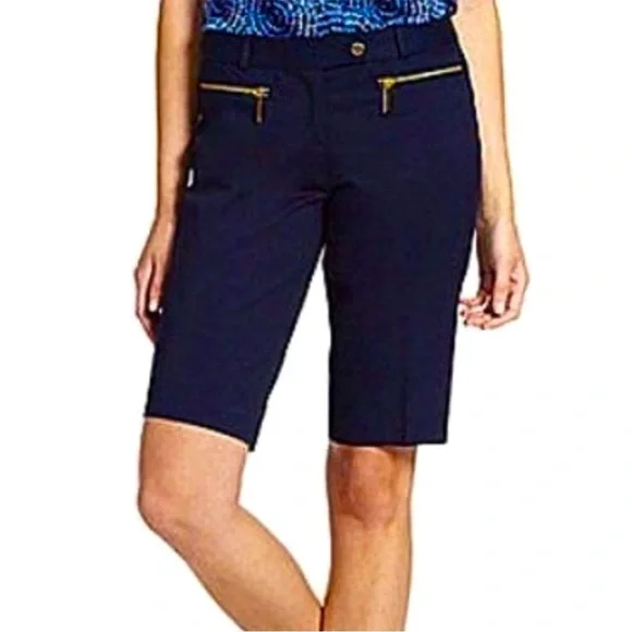 Michael Kors• Bermuda Navy Blue Women Shorts, Sz 2