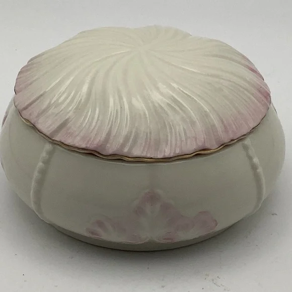 Vintage Belleek Ireland Millennium 2000 Trinket Box