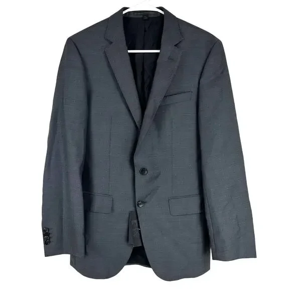 Boss by Hugo Boss NWT Men's Huge6 Slim Fit Blazer Size 36R Gray Virgin Wool