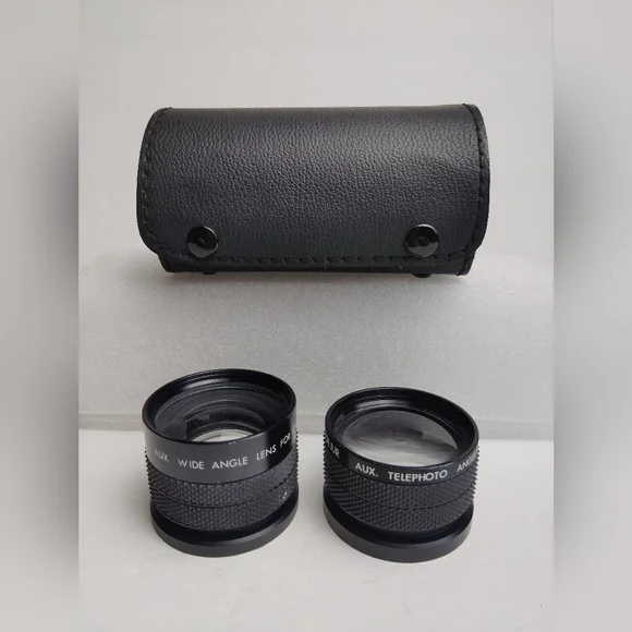 Canon DeJur Auxiliary Lens Set – Wide-Angle & Telephoto for Canon AF35M