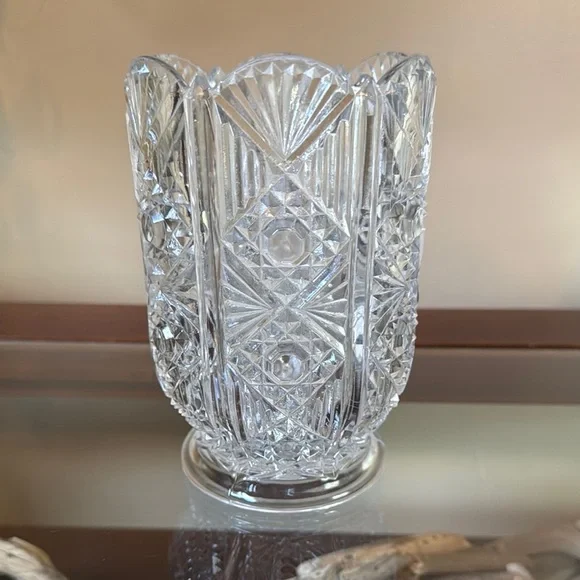 Antique EAPG McKee & Brothers Jeanette Diamond Flute Celery Vase