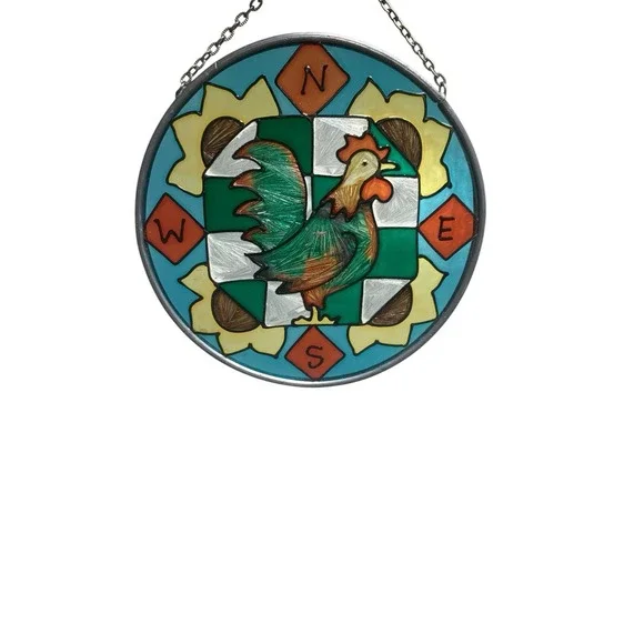 Vintage Rooster Suncatcher 6