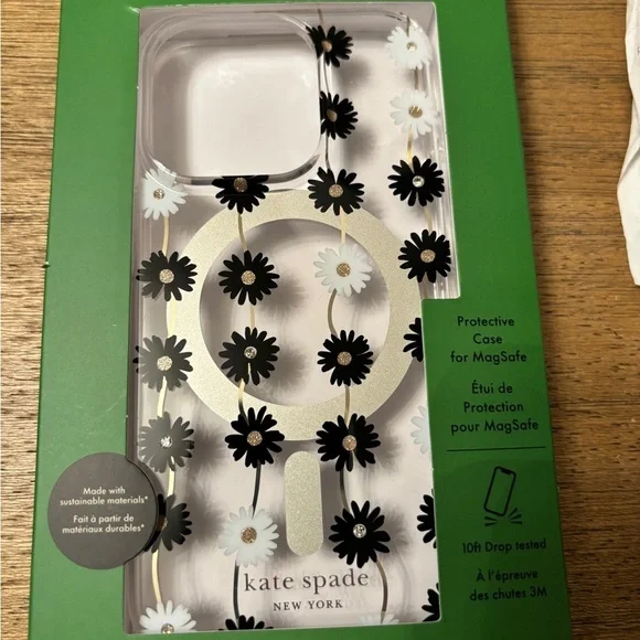 ☀️Kate Spade New York Scattered Flowers Case for iPhone 15 Pro NEW