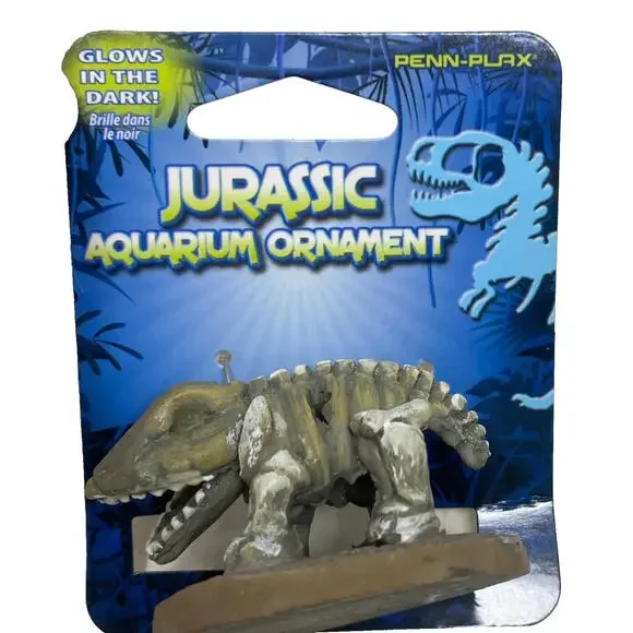 Penn Plax Glows in Dark Jurassic Dinosaur Aquarium Ornament Mini 2